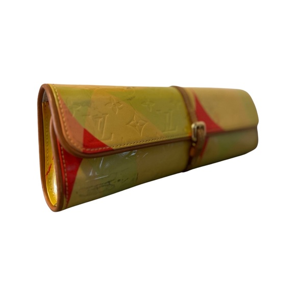 💯Louis Vuitton Rare Vintage long clutch vernis patent leather - Picture 3 of 13